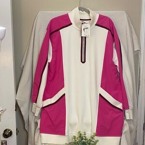 NWT Anthropologie Daily Practice Sporty Colorblock Twofer Mini Dress, Size 1X